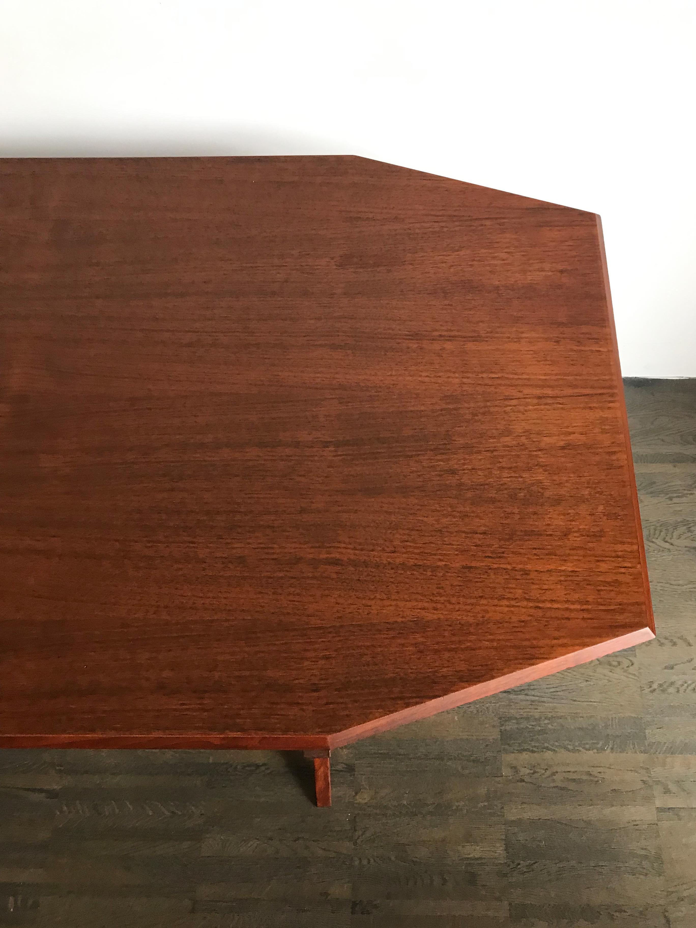 Franco Albini Midcentury Italian Wood ‘TL2’ Model Treste Table for Poggi, 1950s 1