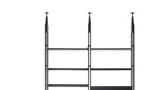 Franco Albini Modular Bookcase Infinito, Black Stain Wood by Cassina