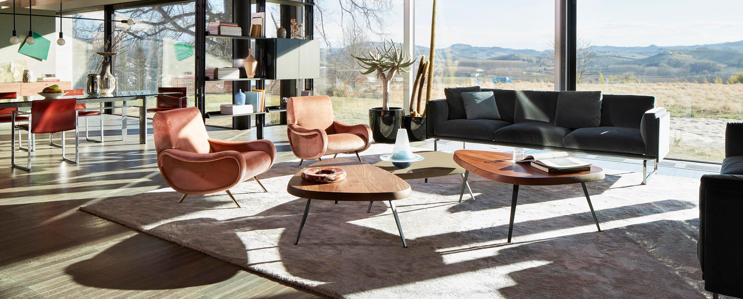 Legno Libreria modulare Infinito di Franco Albini, legno tinto nero by Cassina in vendita