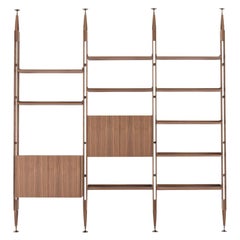 Franco Albini Modular Bookcase Infinito, Wood by Cassina