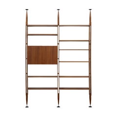 Franco Albini Modular Bookcase LB7 in Wood by Poggi Pavia 1956