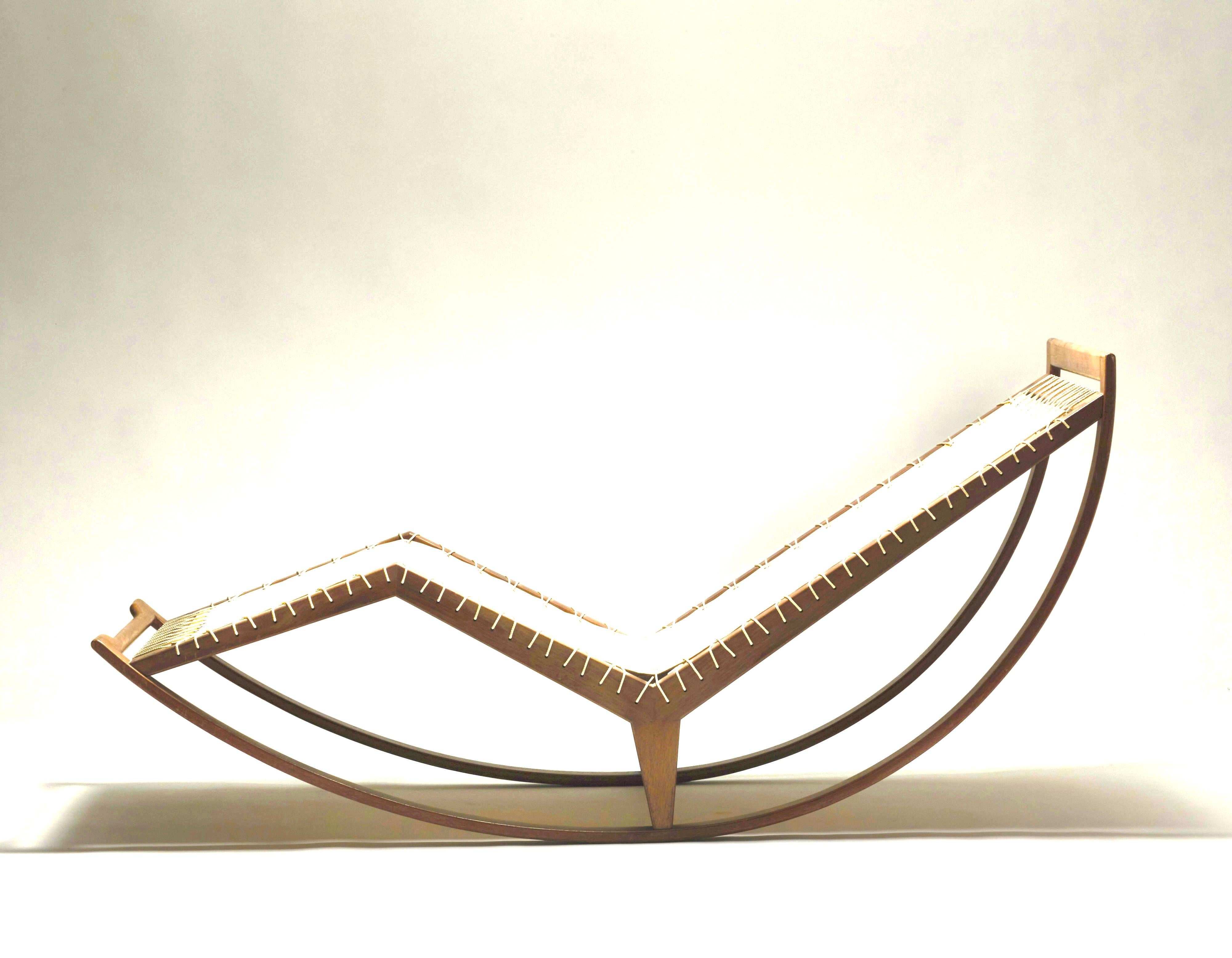 Mid-Century Modern Franco Albini Original Rocking Chaise Longue Model Ps 16.Poggi, Italy, 1959