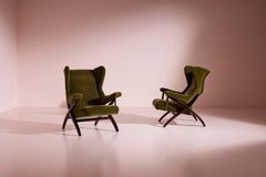 Franco Albini pair of 1st edition "Fiorenza" armchairs by Arflex, Italy, 1952