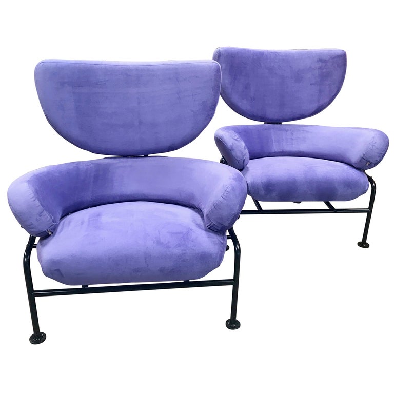 Franco Albini Pair of "Tre Pezzi" Armchairs, Italy, 1960s