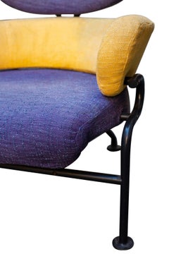 Franco Albini Pair of "Tre Pezzi" Armchairs, Original Fabric, 1960, Italian