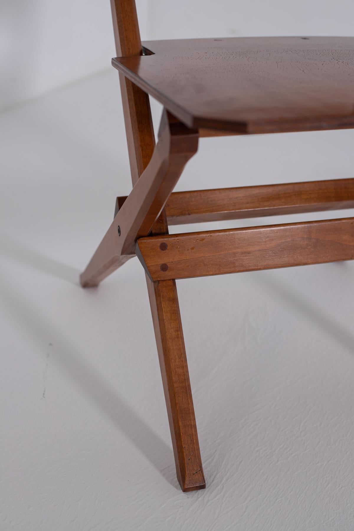 Franco Albini Pair of Vintage Wooden Chairs for Poggi 6