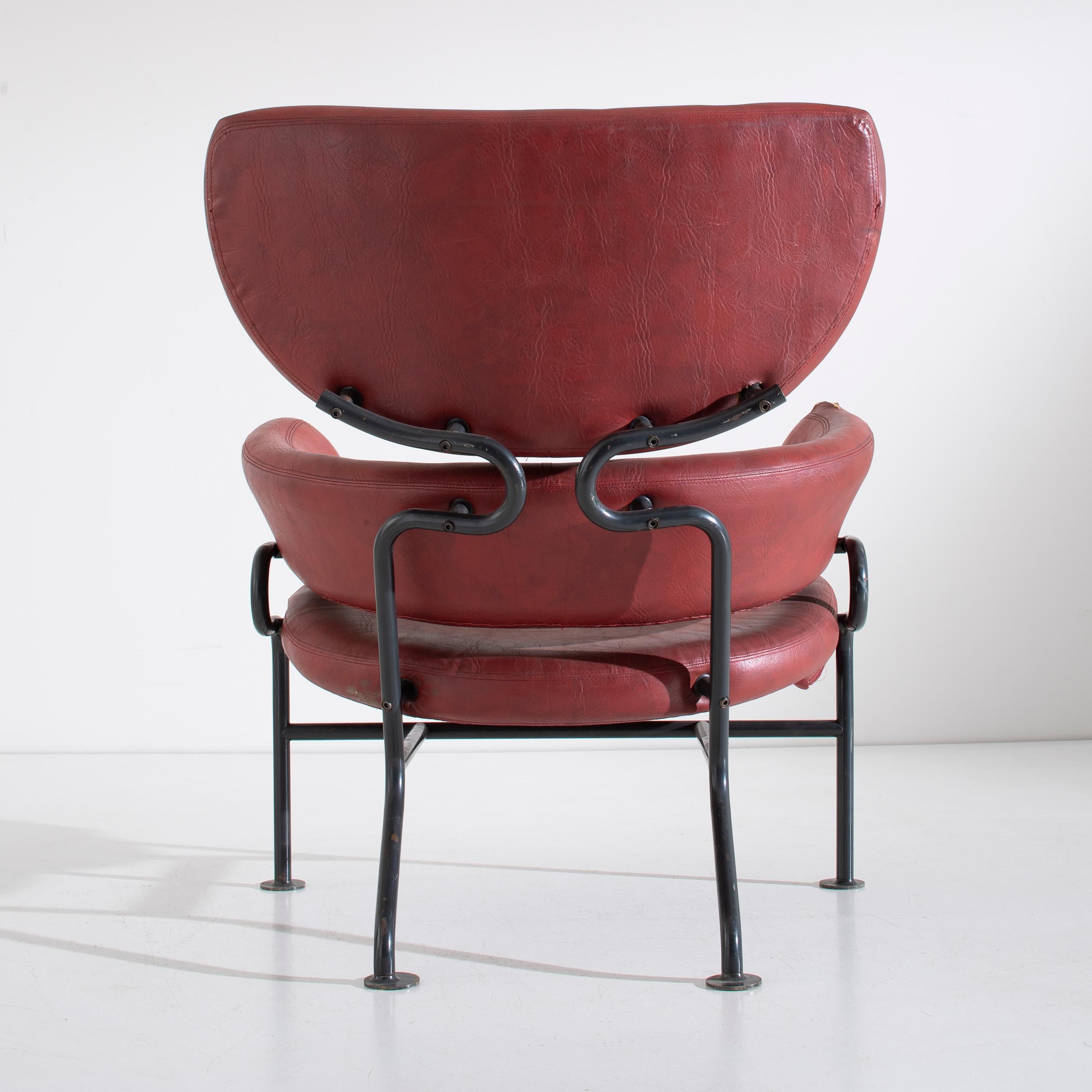 Franco Albini Armchair PL19 Tre Pezzi for Poggi Pavia Italy Circa 1959 In Good Condition In Paris, FR