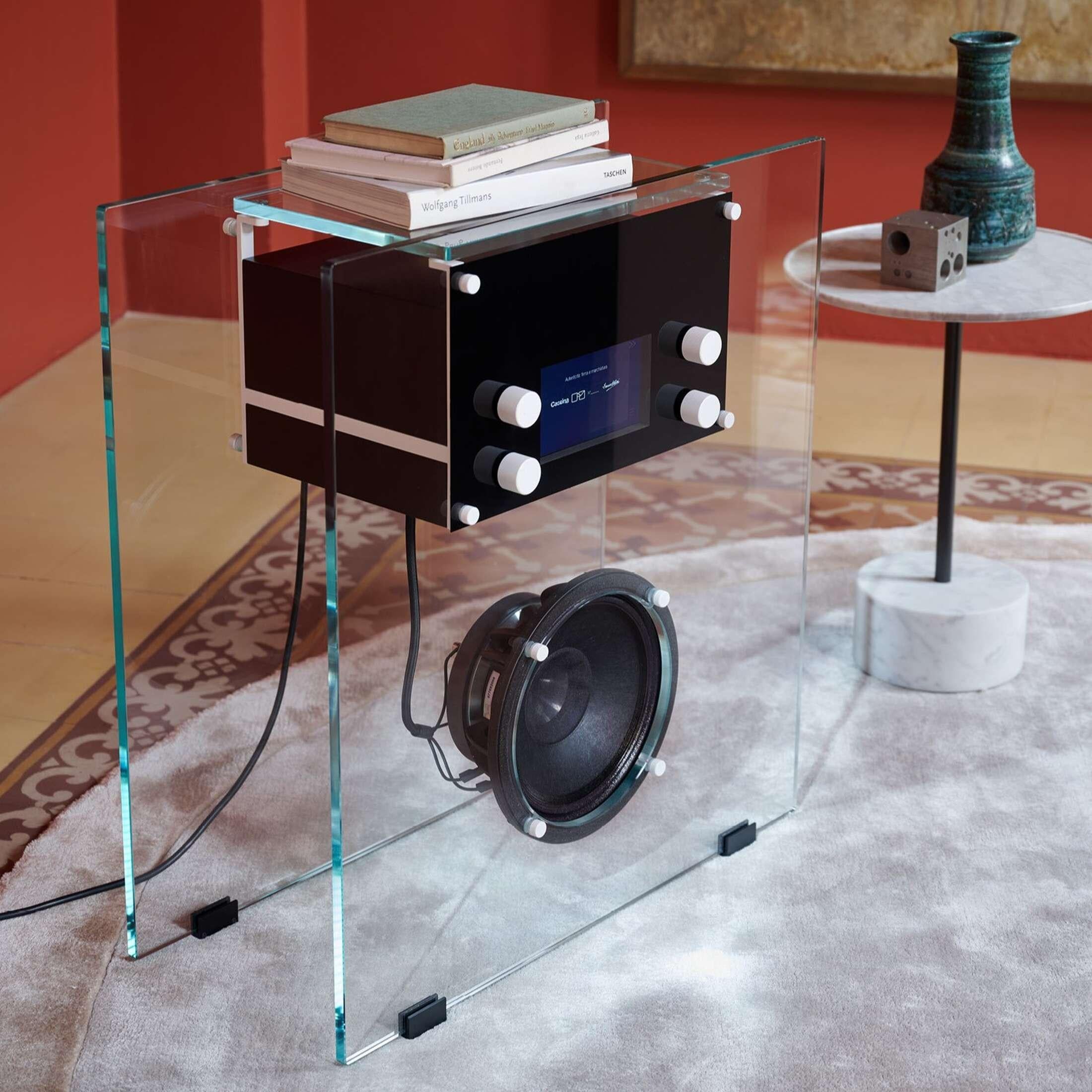Mid-Century Modern Franco Albini Radio In Cristallo Pour Cassina en vente