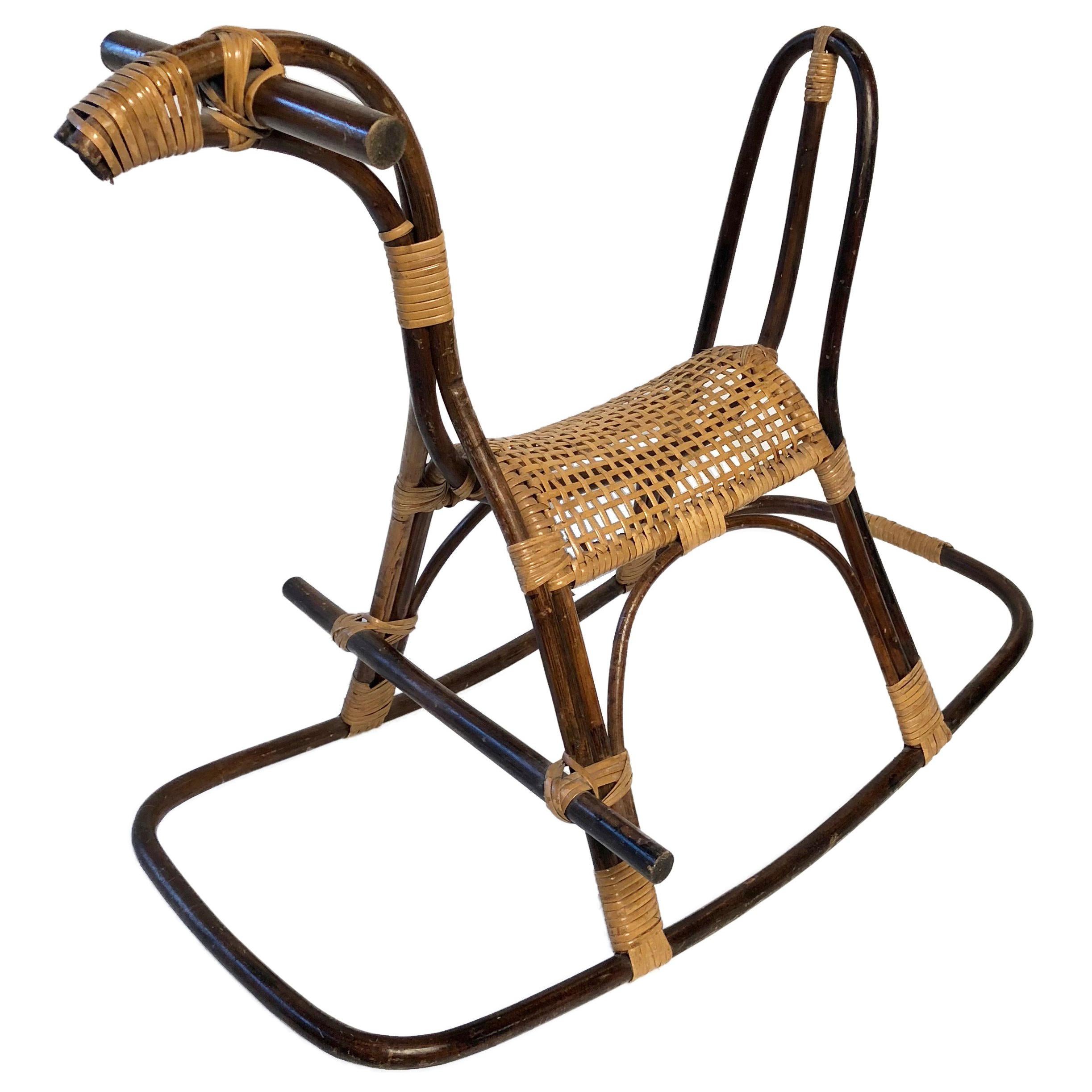 bamboo rocking horse