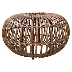 Franco Albini Rattan Ottoman / Stool