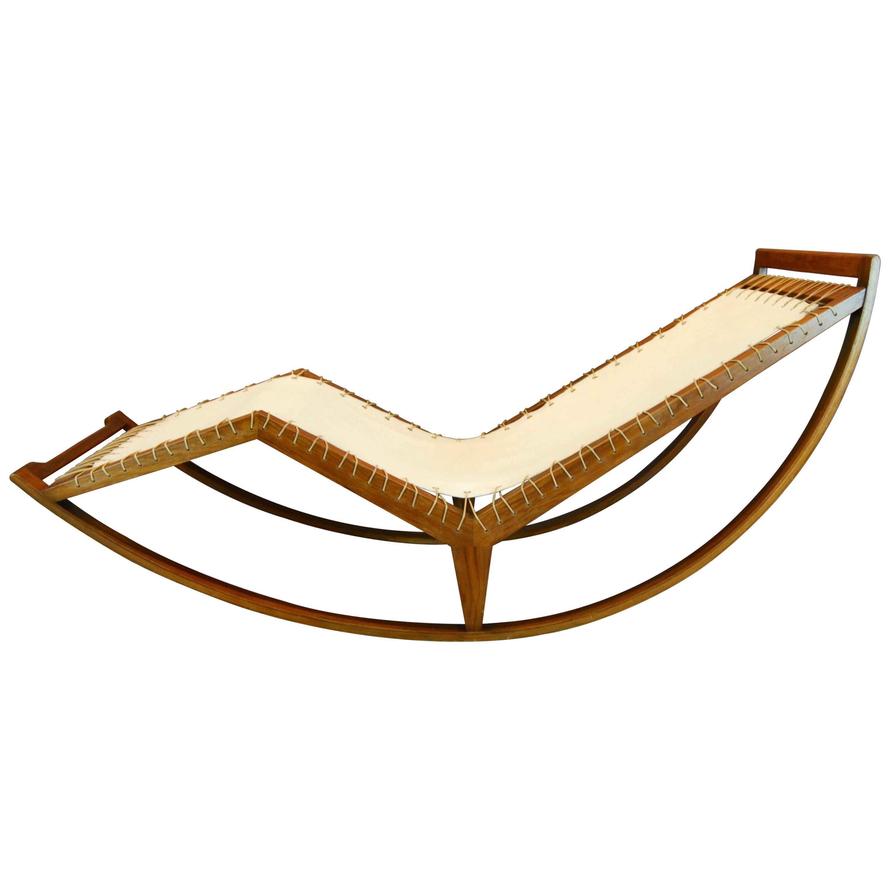 Franco Albini, Rocking Chaise, Model No. PS 16, 1956