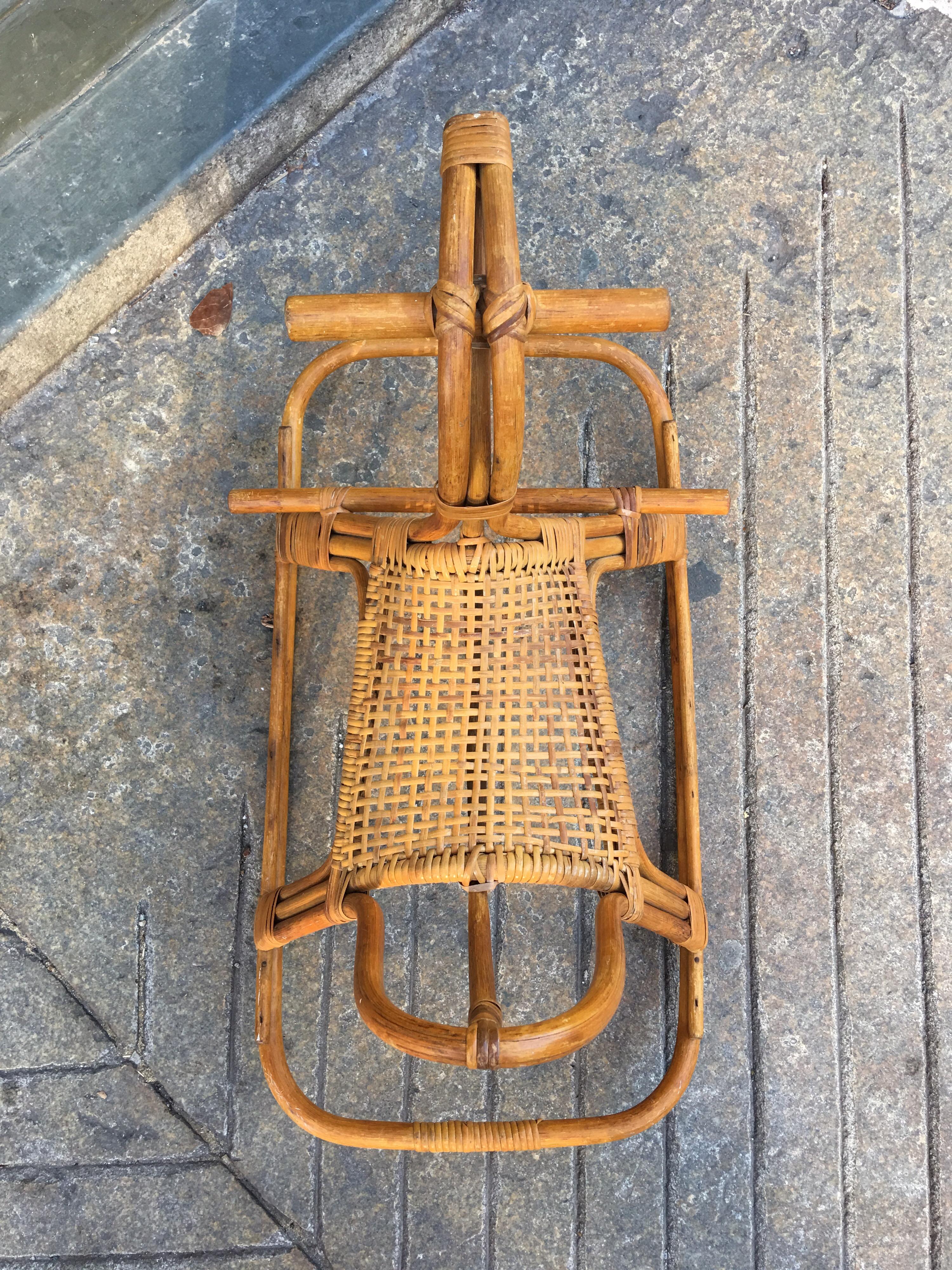 Bamboo Franco Albini Rocking Horse