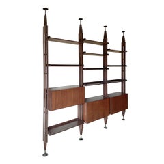 Franco Albini Palisander Modernes LB7 Modulares Bücherregal aus der Jahrhundertmitte für Poggi, 1957
