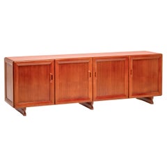 Atemberaubendes MB15 Sideboard aus Holz von Franco Albini für Poggi, italienisches Design, 1950er Jahre