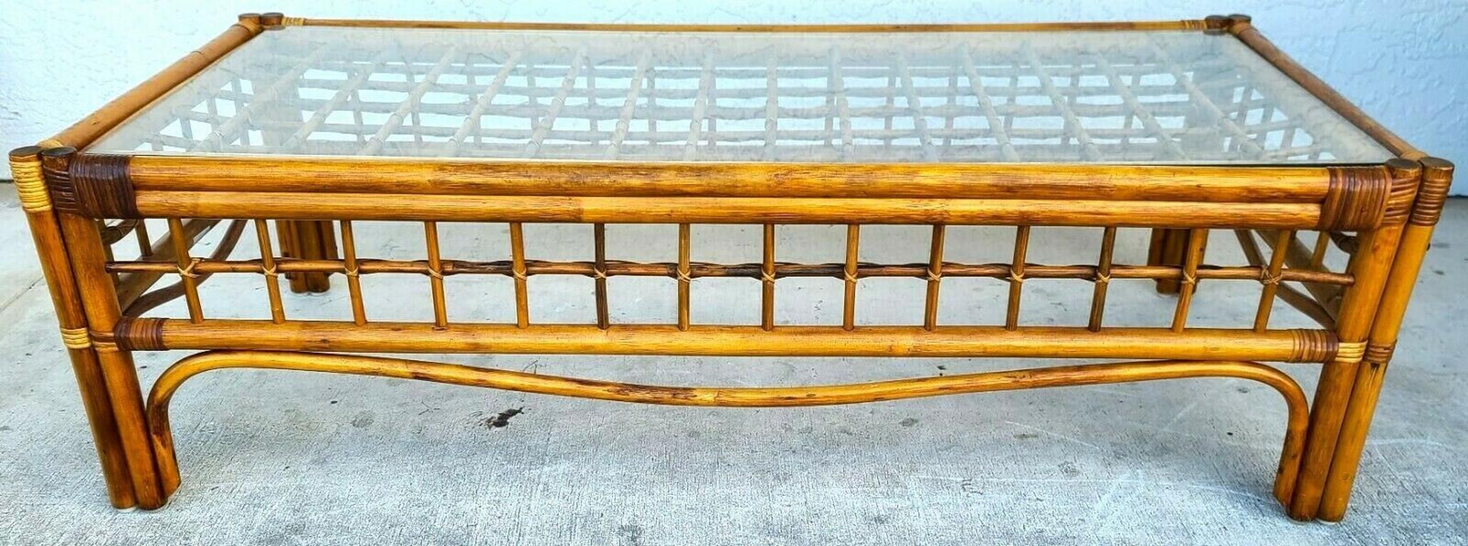 bamboo style coffee table