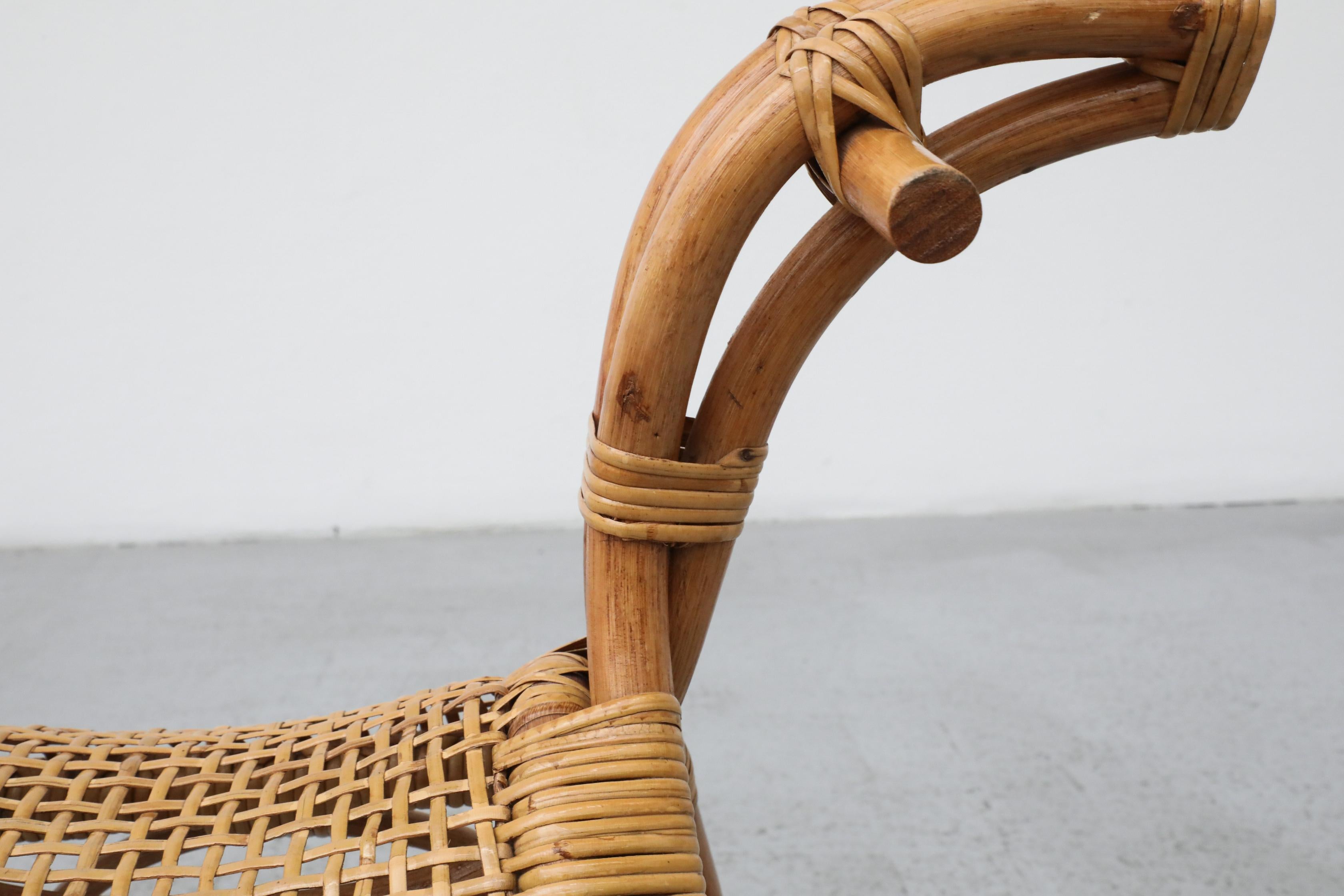Franco Albini Style Children's Bamboo Rocking Horse For Sale 6