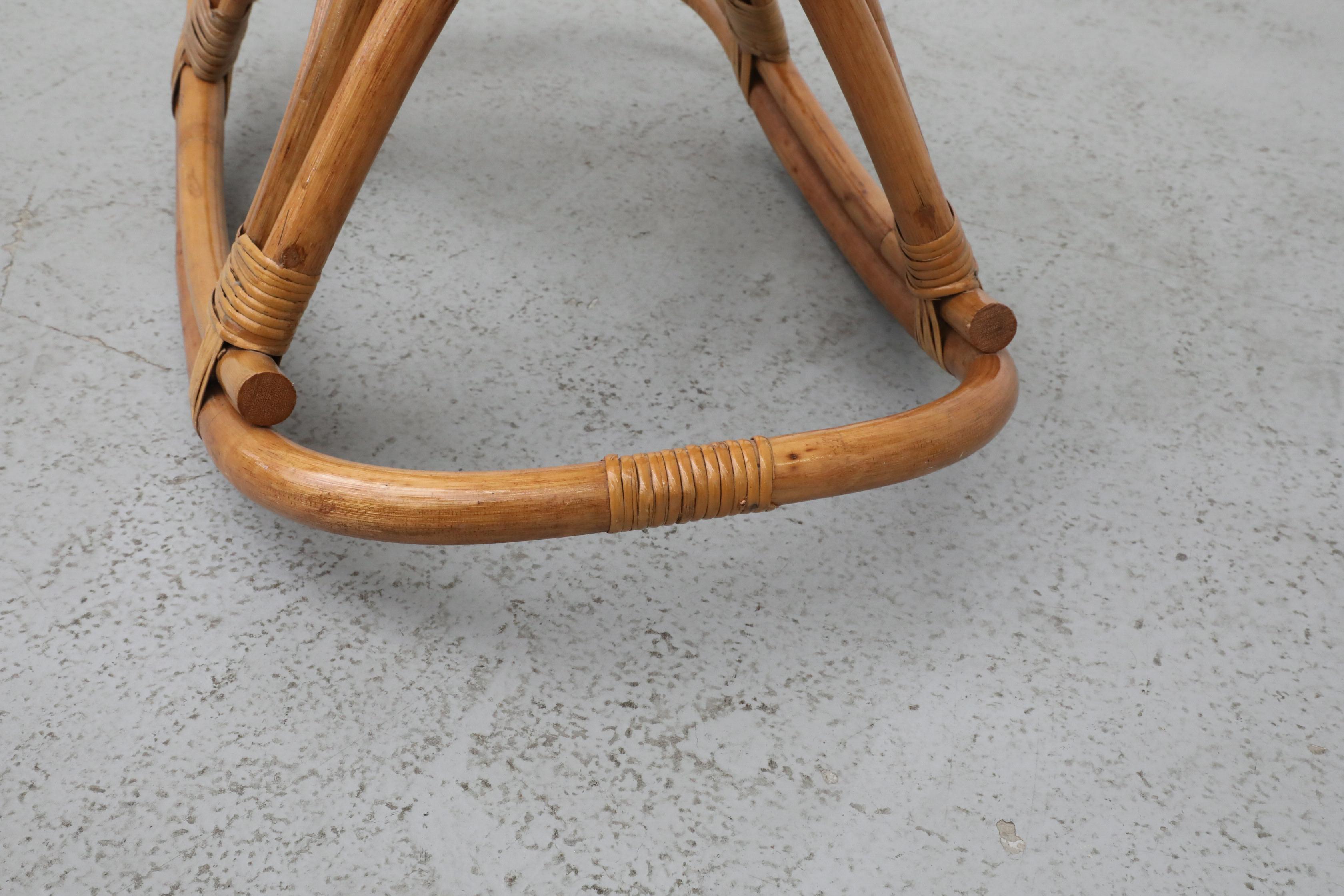 Franco Albini Style Children's Bamboo Rocking Horse For Sale 8