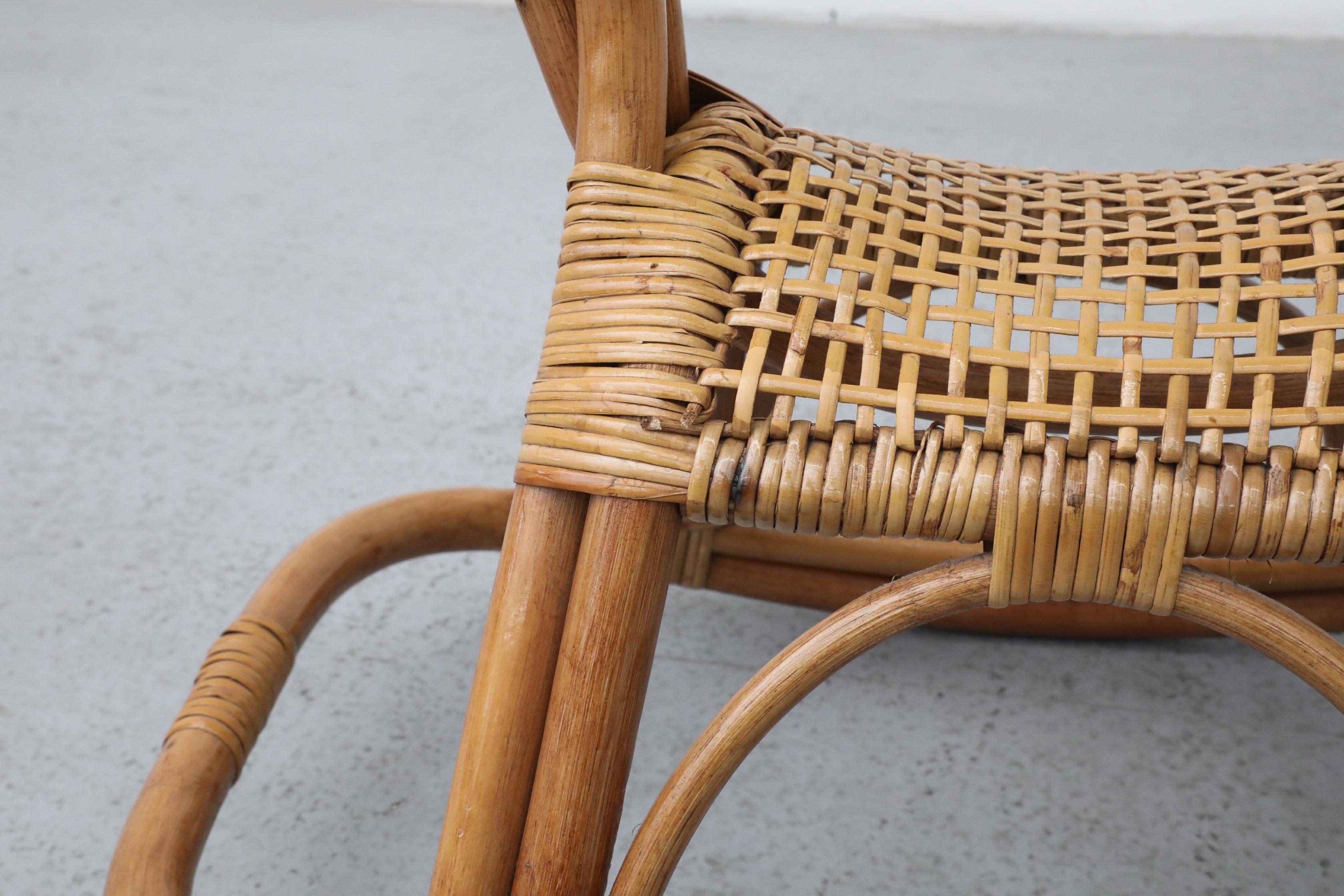 Franco Albini Style Children's Bamboo Rocking Horse For Sale 2