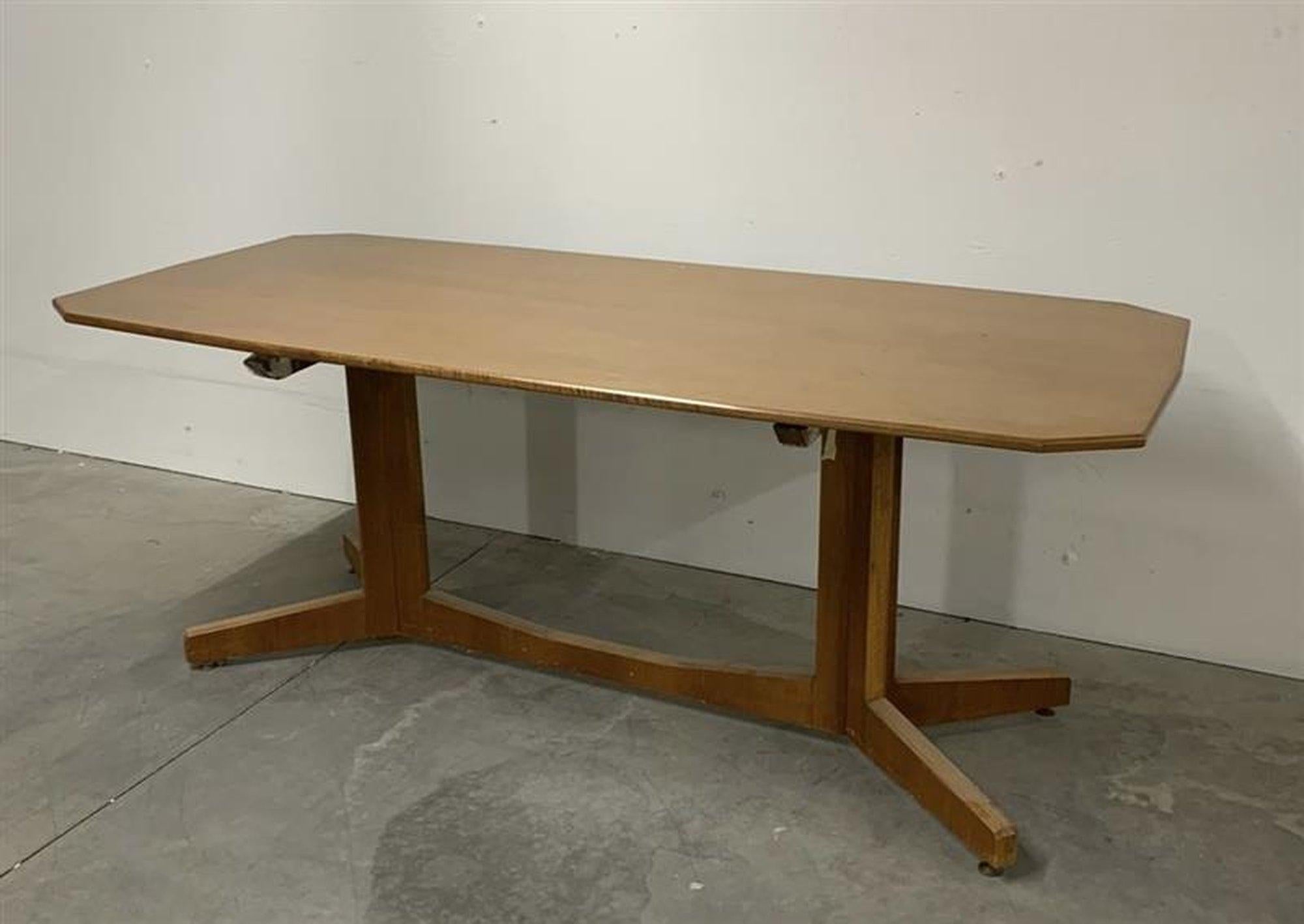Table de salle à manger dans le style de la table en bois TL22 de Franco Albini pour Poggi