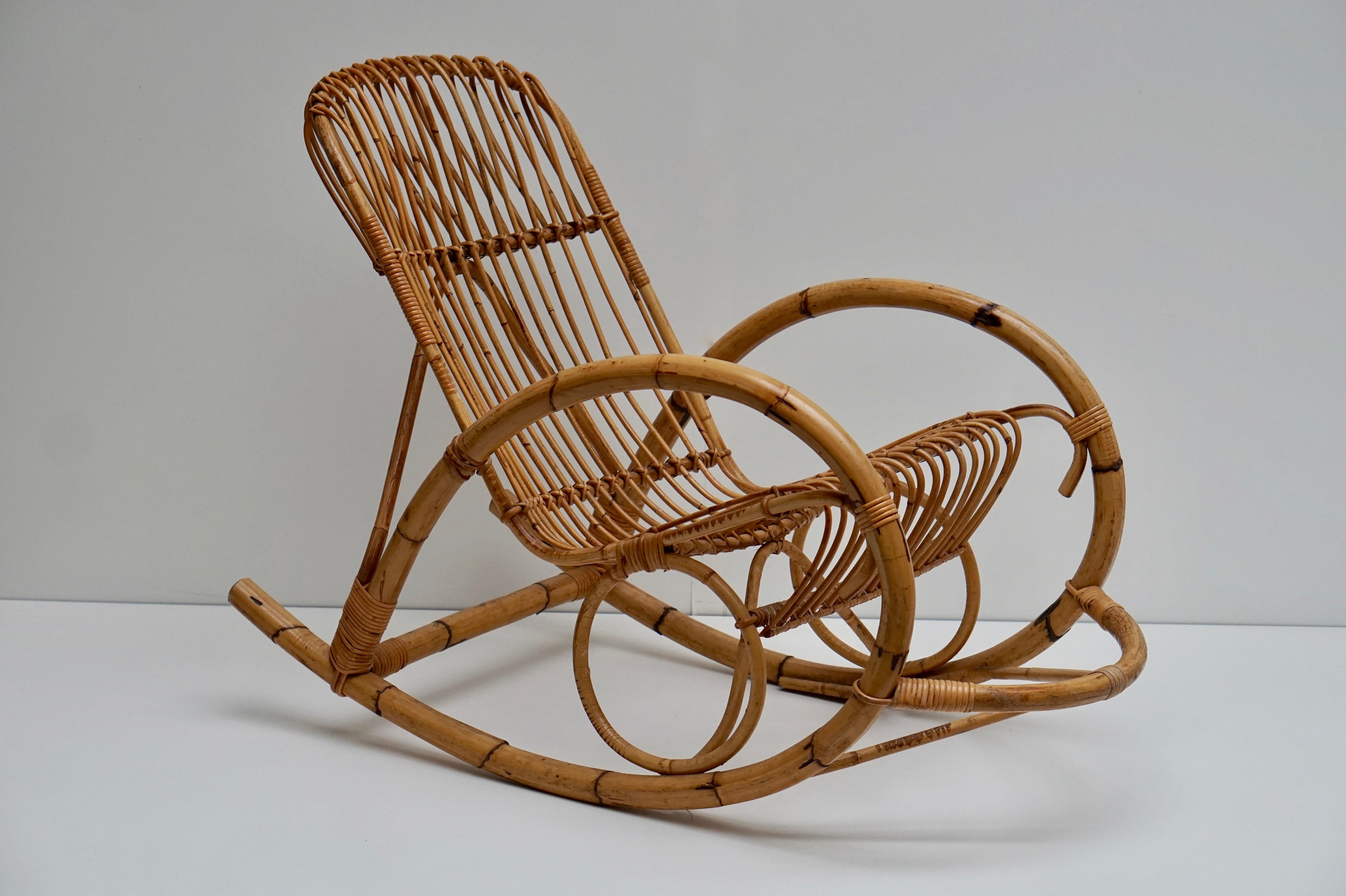 bamboo rattan chair