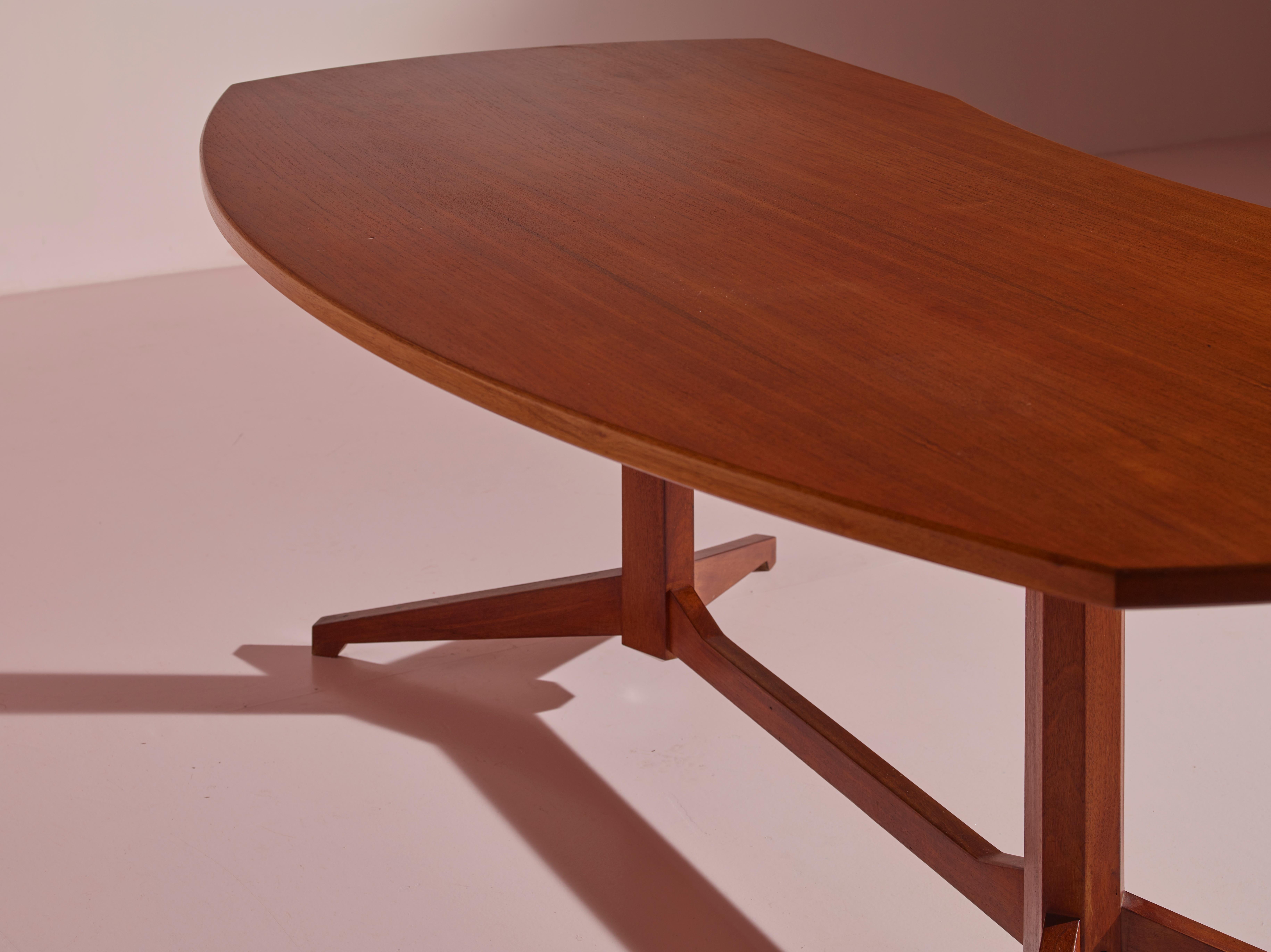 Escritorio de madera Franco Albini TL22 de Poggi Pavia, Italia, años 50 en Bueno estado para la venta en Chiavari, Liguria