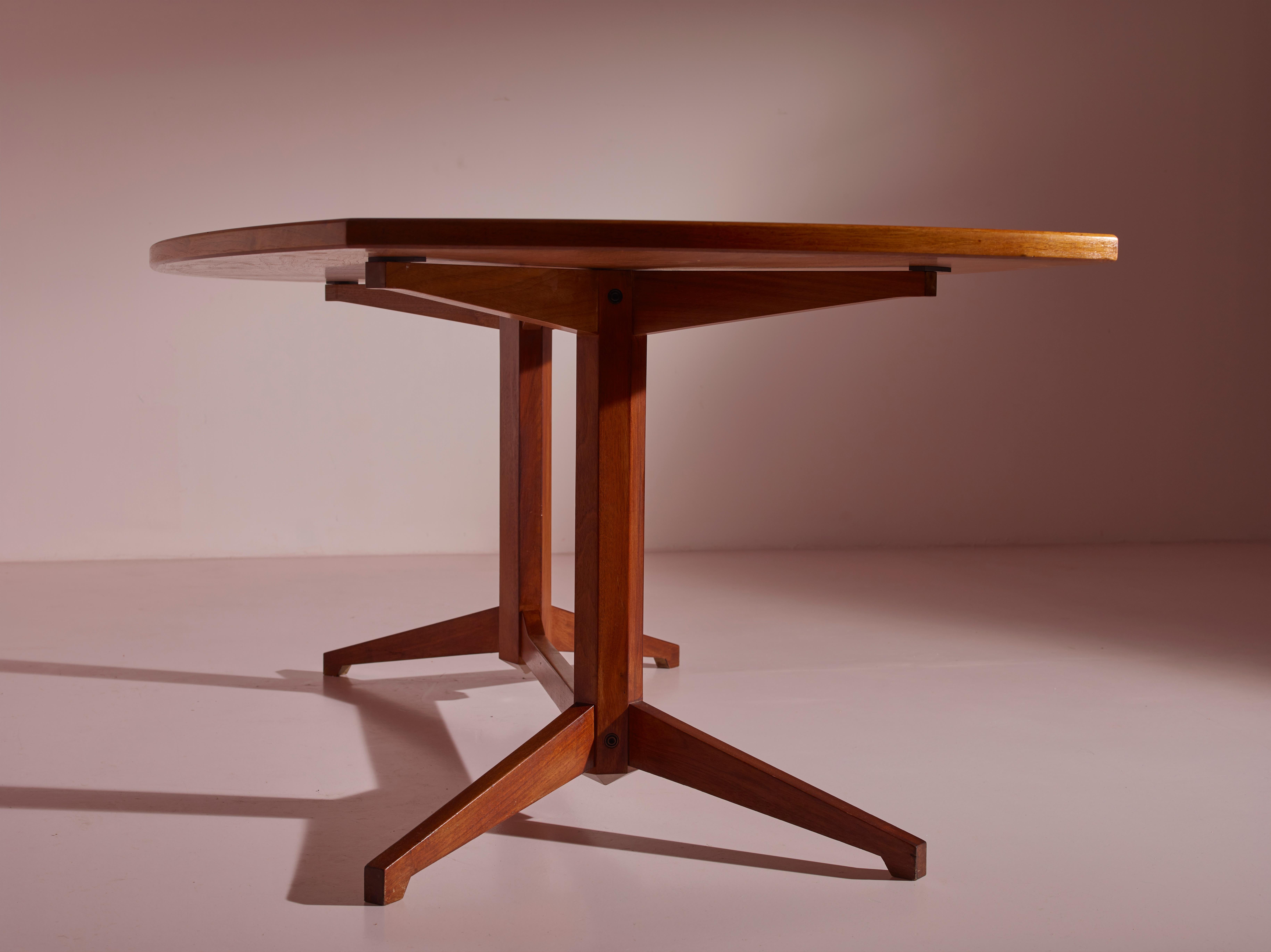 Escritorio de madera Franco Albini TL22 de Poggi Pavia, Italia, años 50 en venta 1