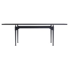 Franco Albini TL3 Table, Black Dyed Wood and Glass by Cassina