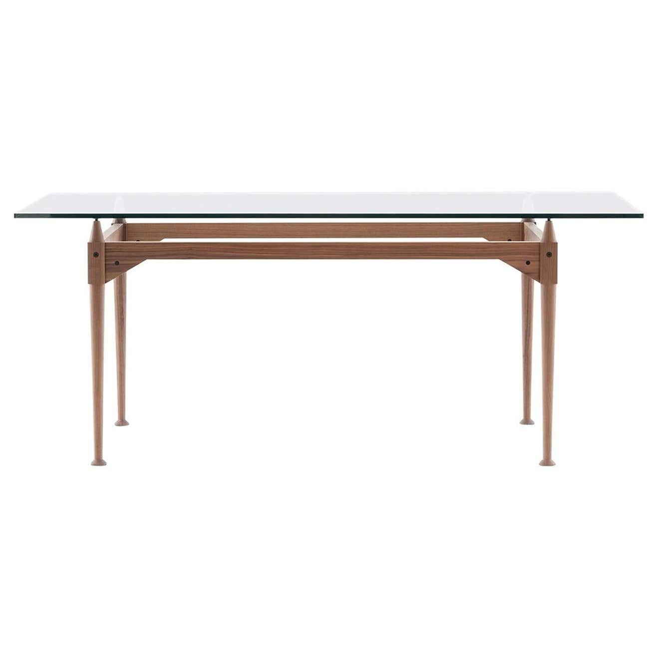 Franco Albini TL3 Table, Wood and Glass by Cassina In New Condition For Sale In Barcelona, Barcelona