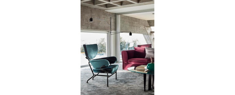 Armchair designed by Franco Albini in 1959. Relaunched in 2009.
Manufactured by Cassina in Italy.

In 1952, working with Franca Helg, his long-time assistant, Franco Albini designed Tre Pezzi, a contemporary restatement of the classic bergère