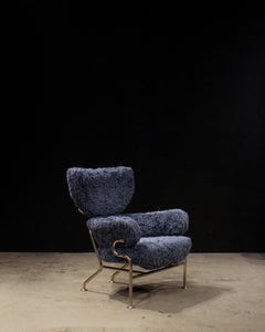 Franco Albini "Tre Pezzi" Special Edition Raf Simons, Gold Frame, Cassina Italy