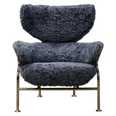 Franco Albini "Tre Pezzi" Special Edition Raf Simons, Gold Frame, Cassina Italy