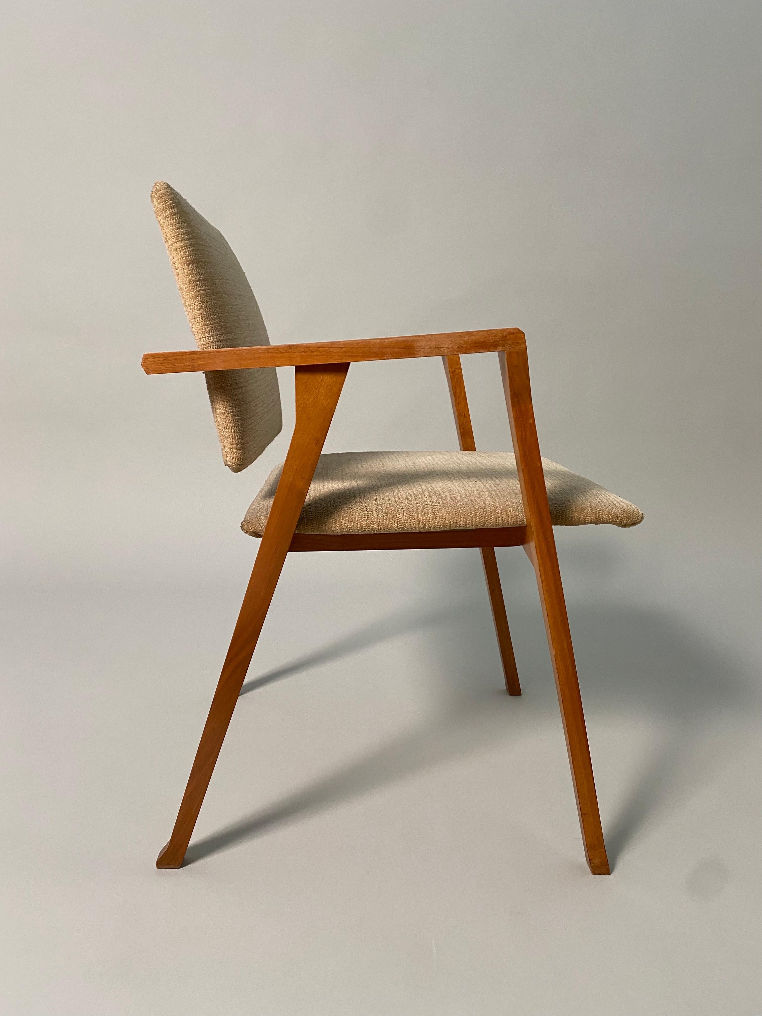 Mid-Century Modern Franco Albini, Two First Edition Luisa Chairs, Poggi, Italy 1955 Ca