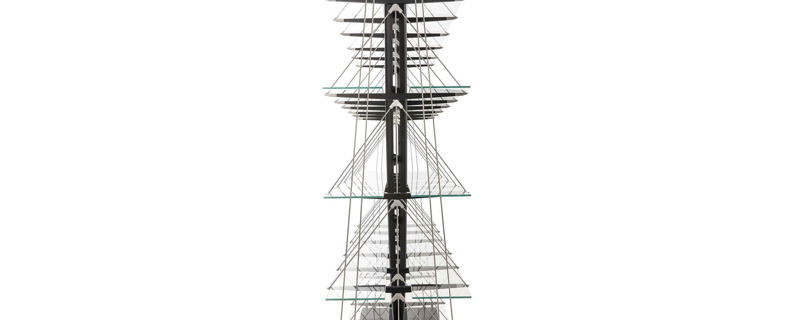 XXI secolo e contemporaneo Libreria Franco Albini Veleiro, Wood tinto nero di Cassina in vendita