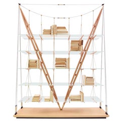 Franco Albini Veleiro Bücherregal, Holz von Cassina