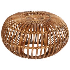 Franco Albini Wicker Ottoman or Stool