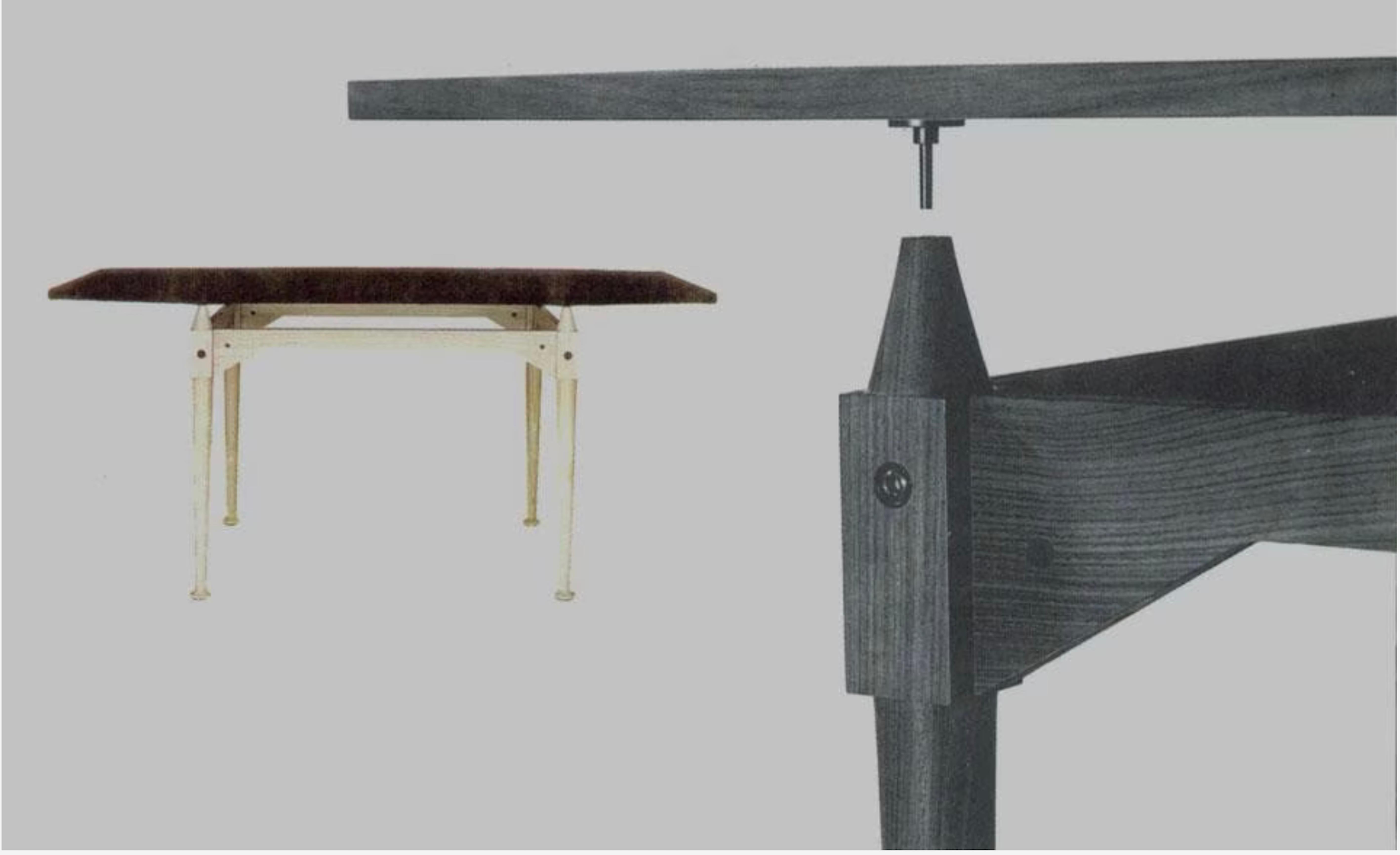 Franco Albini Wodden Dining Table TL3 for Poggi, Italy 1950 ca. (First Edition) 5