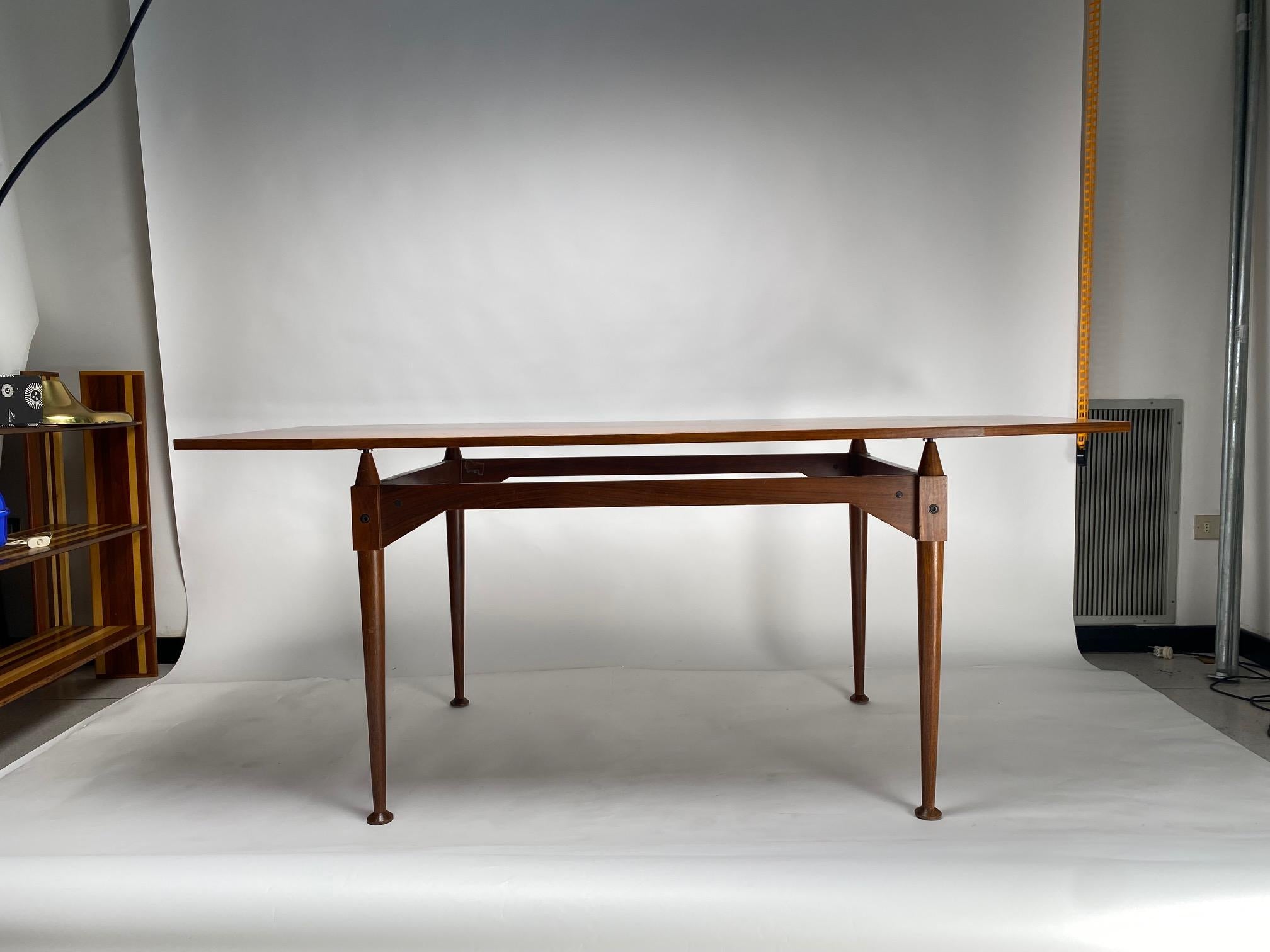 Mid-Century Modern Franco Albini Wodden Dining Table TL3 for Poggi, Italy 1950 ca. (First Edition)