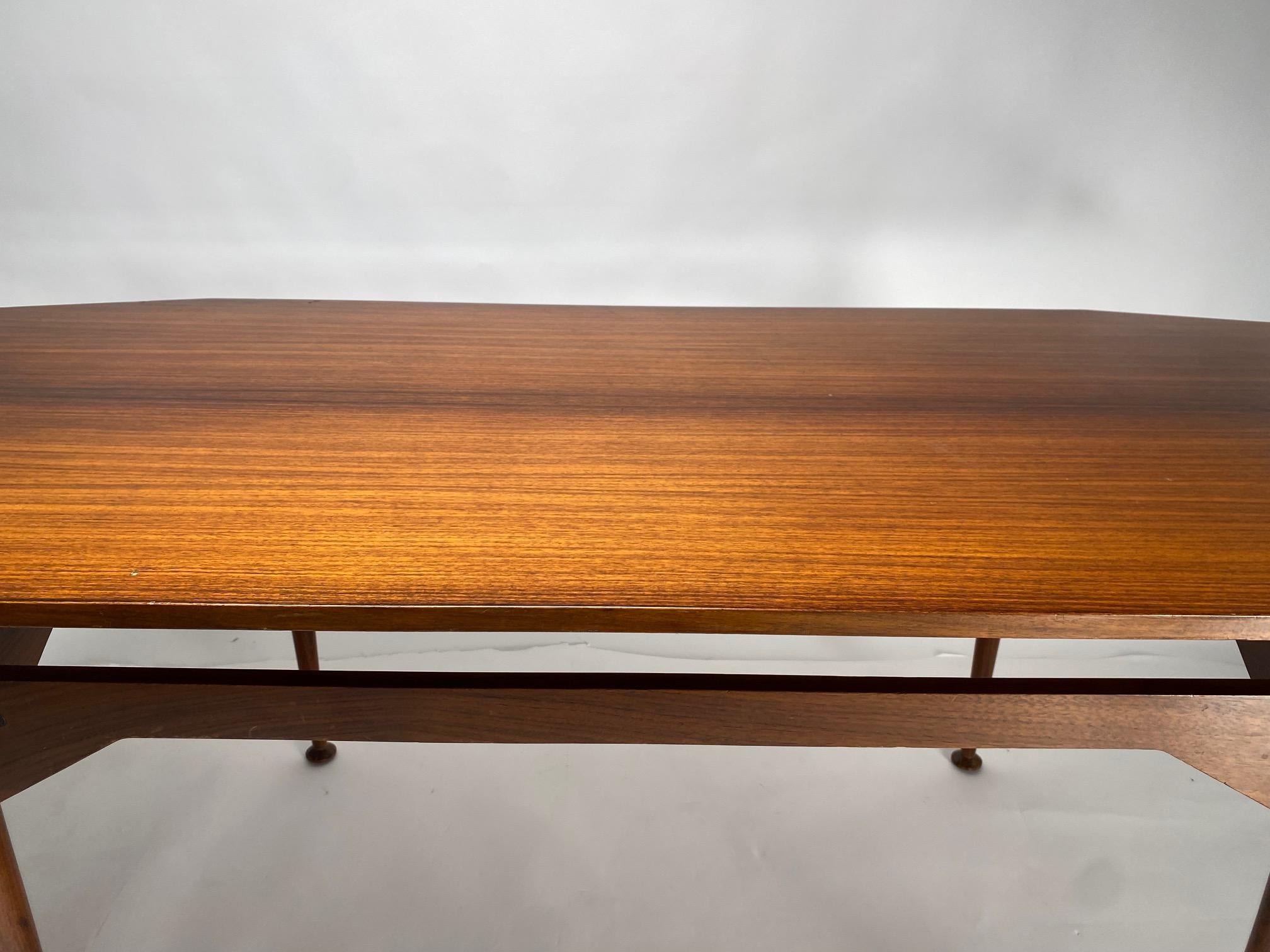 Mid-20th Century Franco Albini Wodden Dining Table TL3 for Poggi, Italy 1950 ca. (First Edition)