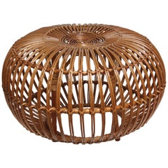 Franco Albini Woven Rattan Pouf