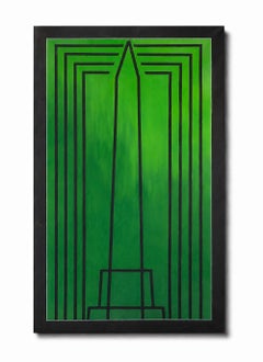 Franco Angeli (1935–1988) “Lavagna” Mixed Media on Canvas, Signed Verso