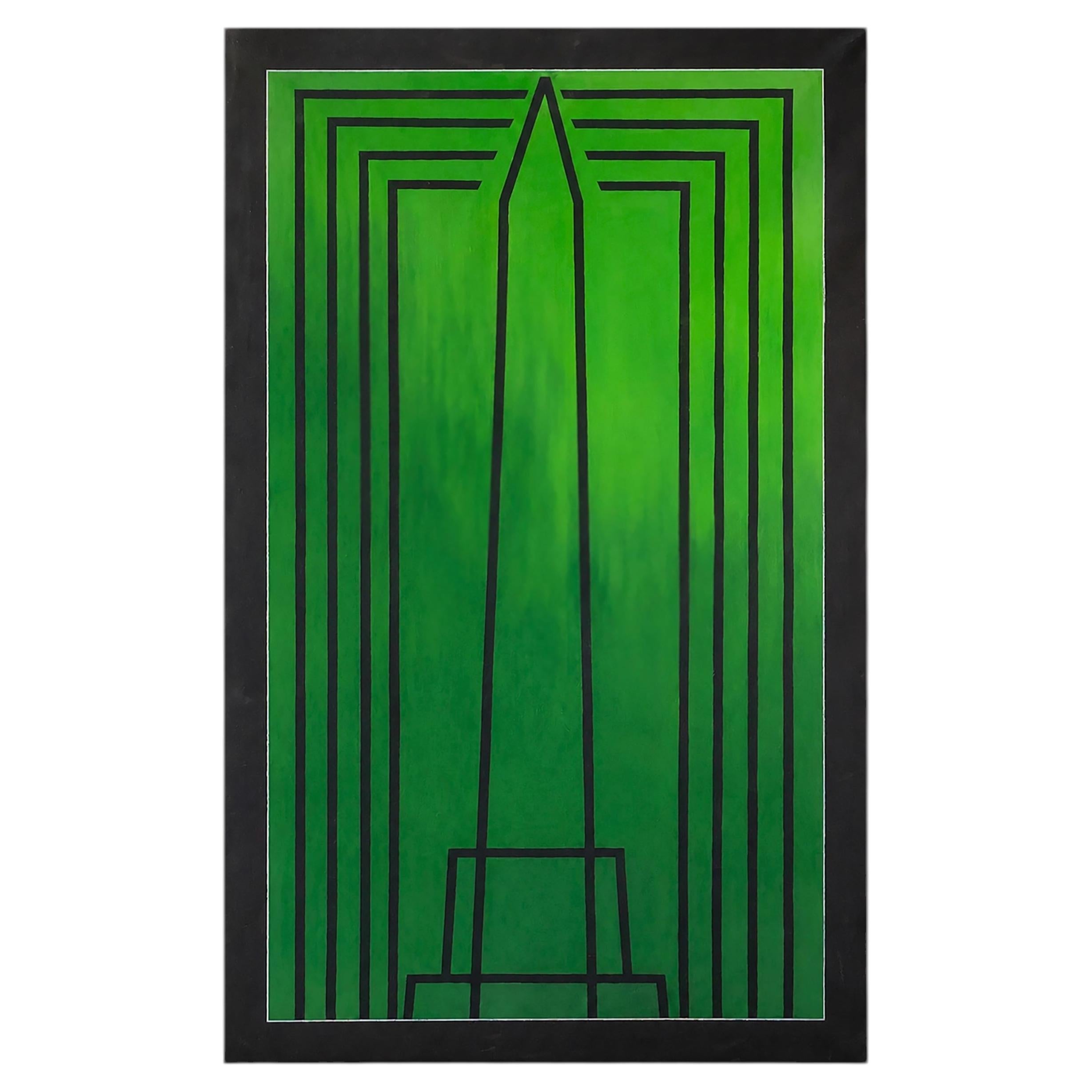 Franco Angeli (1935–1988) “Lavagna” Mixed Media on Canvas, Signed Verso For Sale