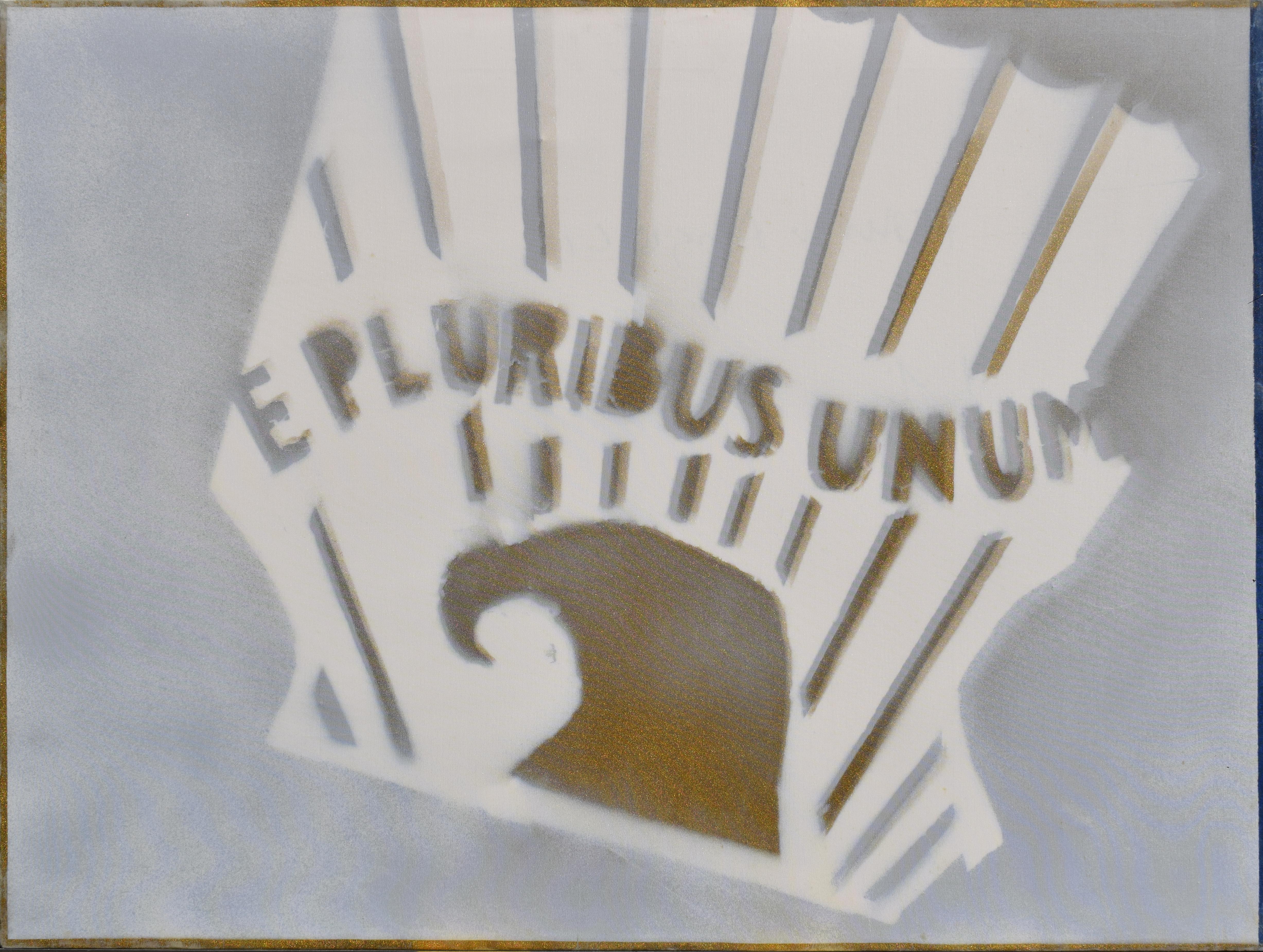 Franco Angeli Abstract Painting – Pluribus Unum