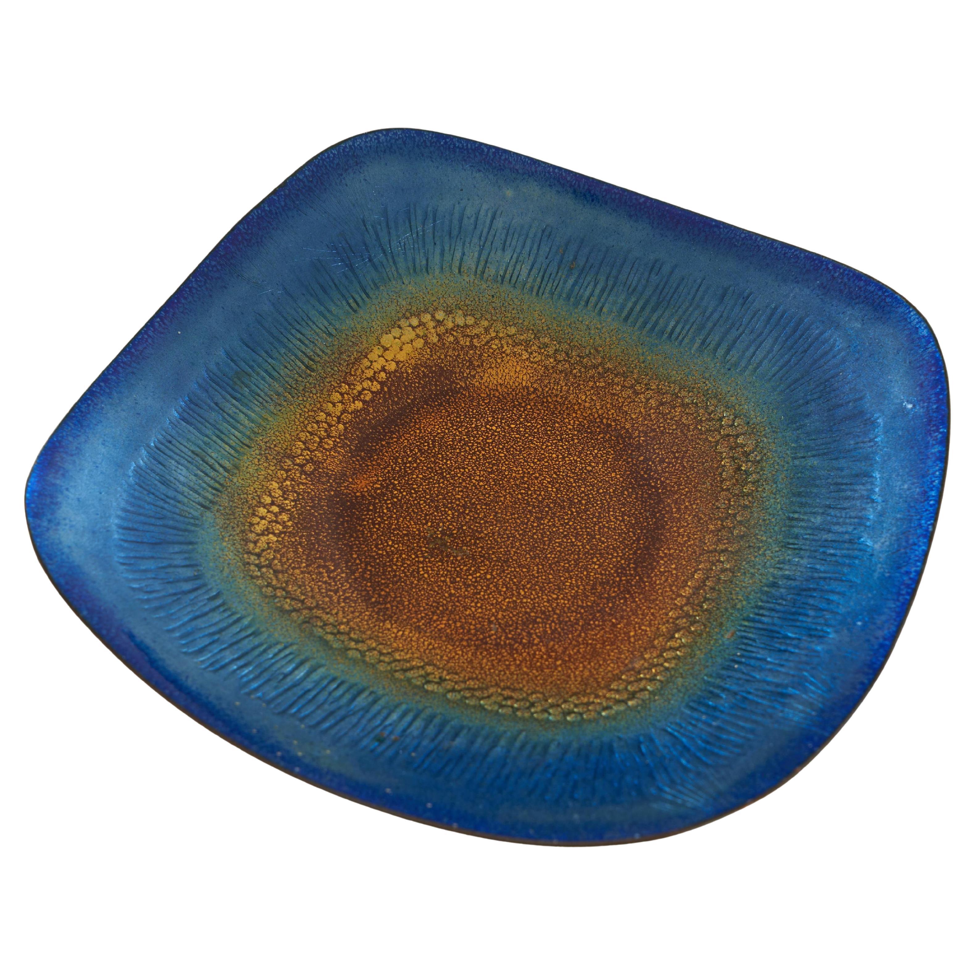 Franco Bastianelli Colorful Enameled Bowl for Laurana Pesaro, 1960s