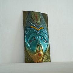 Franco Bastianelli Enameled Mask for Laurana Pesaro