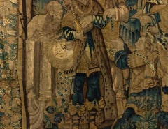 Franco Belgian 17th Century Tapestry of Military Figures