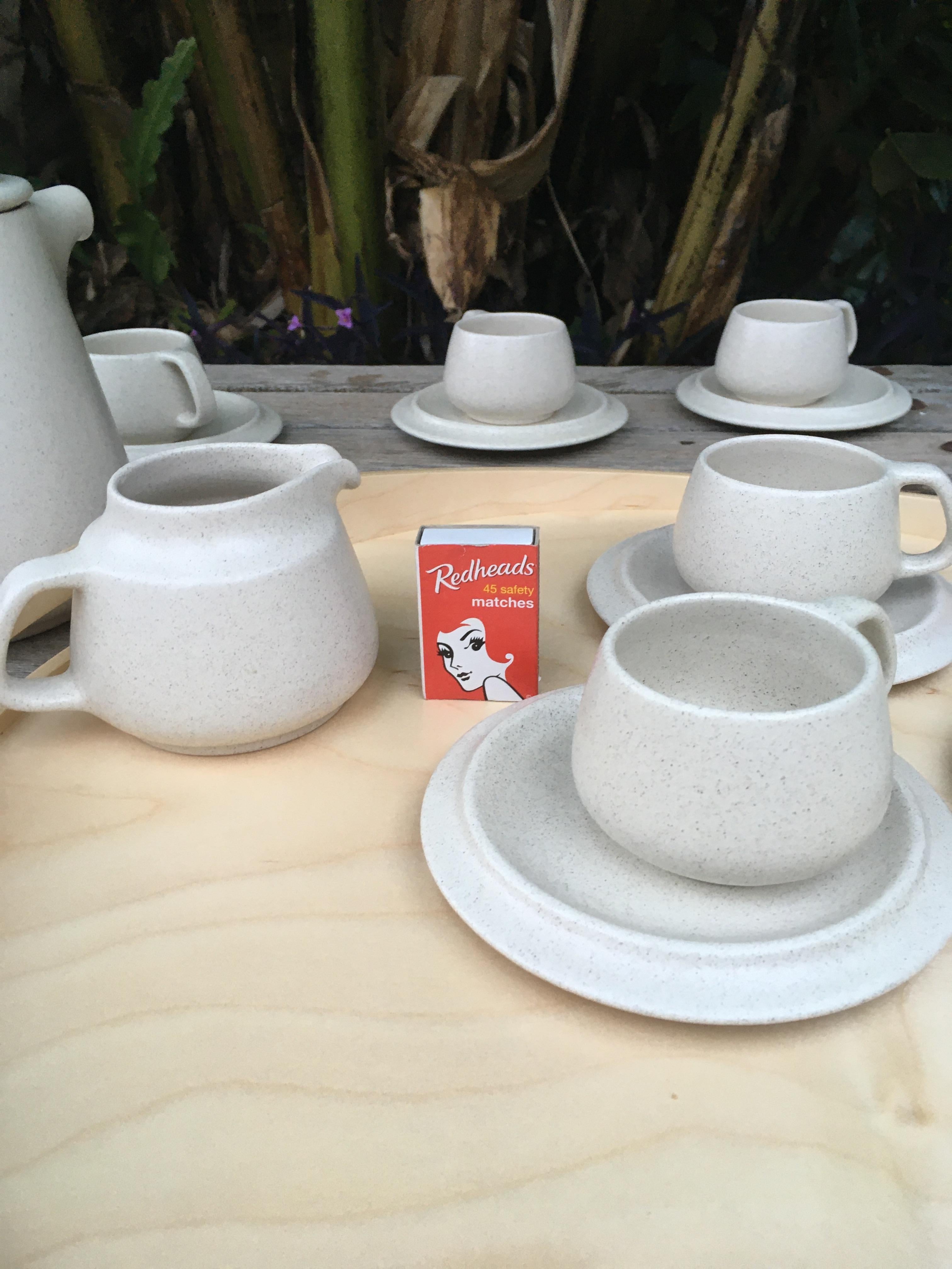 Servizio da caffè Franco Bucci ACR Arte Ceramica Romana, 1973 in vendita 5