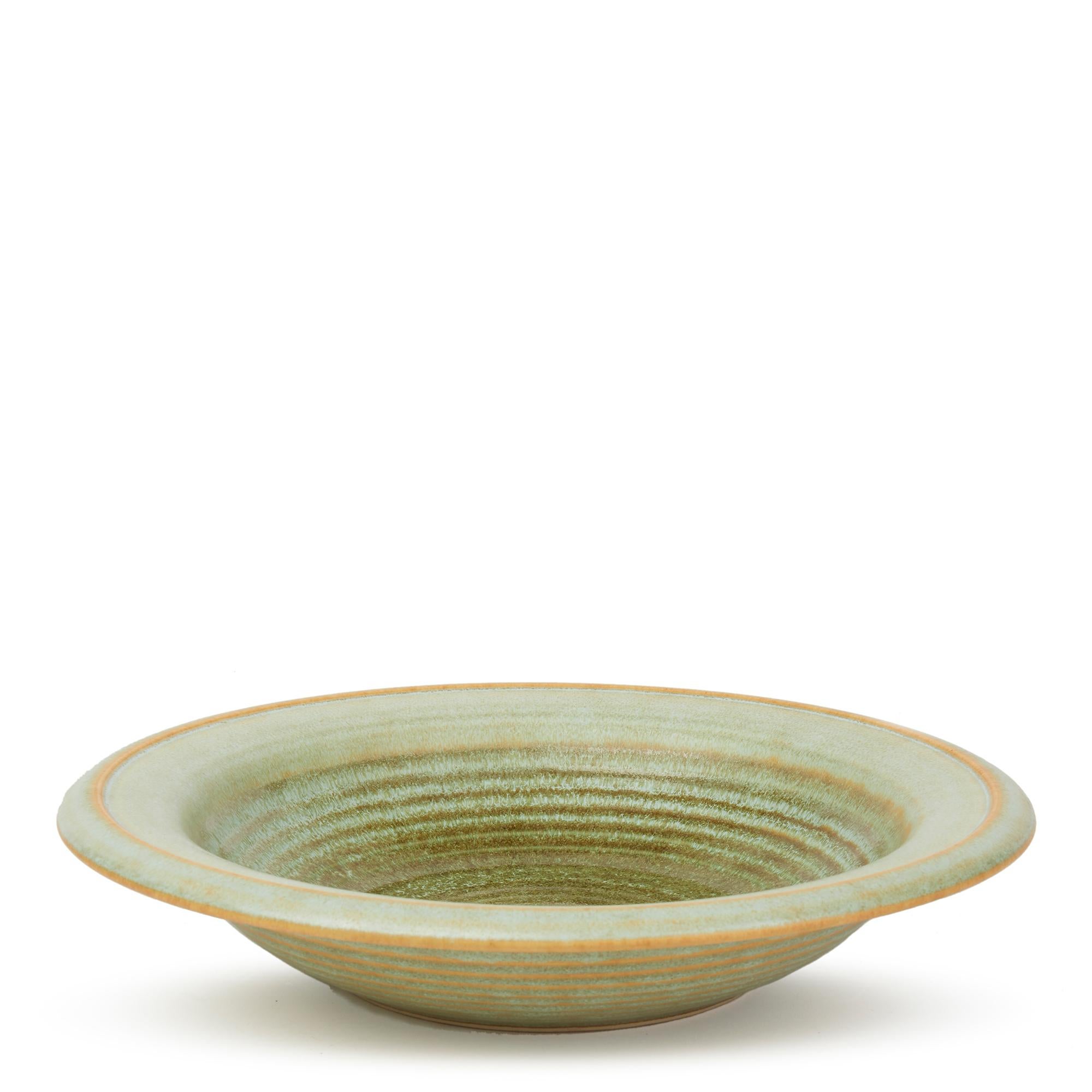 Hand-Crafted Franco Bucci Italian Midcentury Art Pottery Bowl for Laboratorio Pesaro For Sale