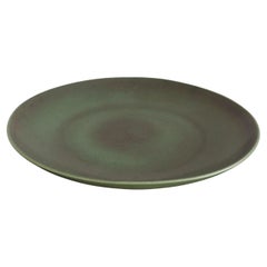 Franco Bucci Italian Round Large Ceramic Bowl Centerpiece Plate, 1970s