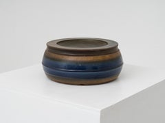 Franco Bucci Midcentury Enameled Ceramic Container for Laboratorio Pesaro 1960s