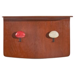 Franco Campo & Carlo Graffi, étagère porte-manteau, contreplaqué, métal, Wood, Italie, années 1950